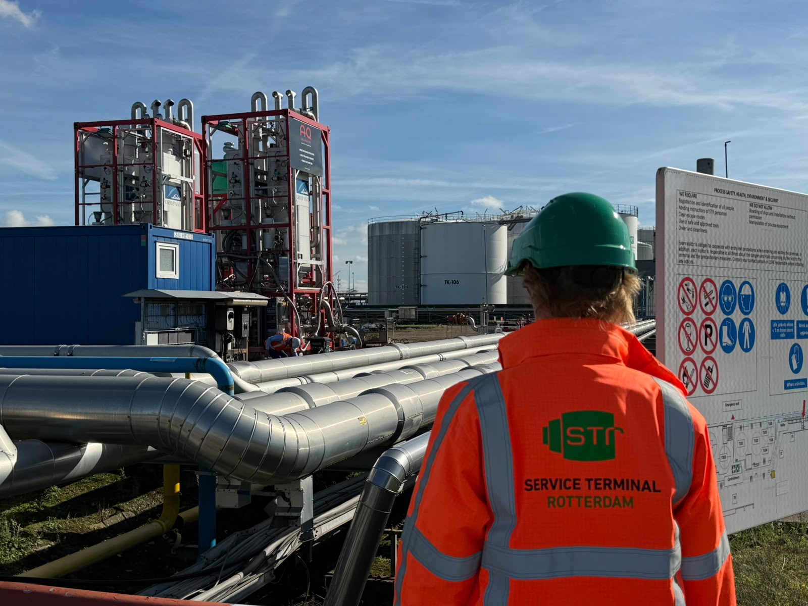 Inerting & vapour recovery at Service Terminal Rotterdam